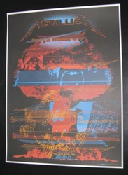 2017 Metallica VIP Lincoln Financial Field Philadelphia, PA concert poster from Nakatomi. Measures 18x24