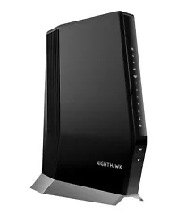 Netgear - NIGHTHAWK - AX6000 Wi-Fi 6 Router With DOCIS 3.1 Cable Modem - Black.