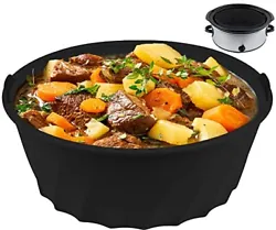 【 Prolong the Life of Slow Cooker】Use this slow cooker liner, you can keep the stoneware free from sticky,...