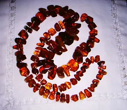 This is one strand of genuine Baltic Amber that is in excellent condition. They weight 100 grams. Nice piece, 34
