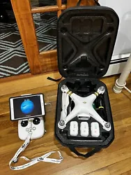DJI PHANTOM 3 PROFESSIONAL DRONE 4K w/3-BATTERIES, MINI iPAD / HARD CASE & EXTRAS! - The remote and drone are in like...