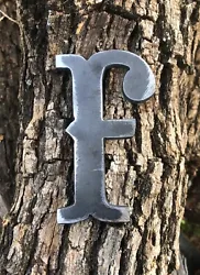 Metal Letter “F”4” inch Tall x 1/8” Thick Machine CutCondition is NewMachine cut out of 1/8” thick steelBare...