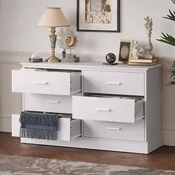 This practical and beautiful dresser is a great gift for family or friends. It features six drawers that open smoothly,...