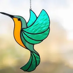 1 x Hummingbird Suncatcher. Can be used as window panels, sliding doors, doorways, floral side walls. You can follow...