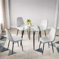 Dining Chairs. Dining Chairs Set. The cushions make the seat soft, while the solid color design gives a modern feel to...