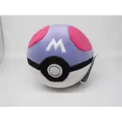 This Master Ball plush toy was released by Tomy in 2017. The bottom of the Master Ball is weighted so that it sits...