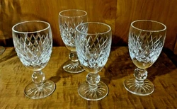 FOR SALE IS A LOVELY SET OF 4 WHITE WINE GLASSES BY WATERFORD IN THE BOYNE PATTERN THIS PATTERN WAS PRODUCED FROM 1968...