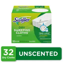 Swiffer Sweeper Multi-Surface dry sweeping cloth refills have deep textured ridges that TRAP LOCK dirt, dust, hair &...