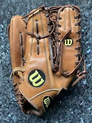 wilson a2000 pro stock outfielder baseball glove size 12.75” LHT. Worn on right hand. Good condition.