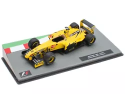 1:43 Scale. With stand and acrylic display case. Formula One model car.