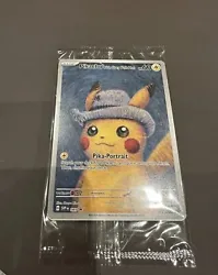 Pikachu with Grey Felt Hat #085 Promo Card Pokémon X Van Gogh Museum. Shipp on 06 October