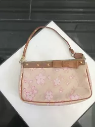 Louis Vuitton x Takashi Murakami Monogram Cherry Blossom Pochette Ponk. Will accept good best offers! I can ship within...
