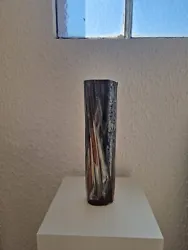 Grand Vase céramique signé Pierre Ohniguian dlg de montmollin, girel, champy. Ht 40xlarg 9cm  Parfait état