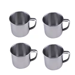 You will receive your choice of 2/4/6/10 Pcs of 6oz Stainless Steel Espresso Cup. - Perfect for Espresso: These mugs...