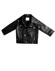 This spring leather jacket for kids makes your child look fashionable and stylish, it keeps your kids warm when the...