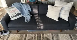 Restoration Hardware Couch - Used in great condition. Navy blue, fabric. Originally $3,000