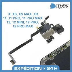 Nappe écouteur incluant le micro dambiance et le capteur de proximité pour iPhone. 11 PRO MAX. 12 PRO MAX.