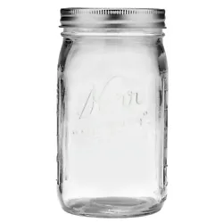 Here you have the Single Mason Jar Kerr Quart 32 OZ Wide Mouth Canning Lids, Bands Clear Glass Jar. No local pick up.