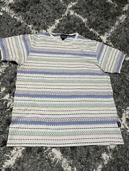 Patagonia Colorful Shirt Adult L Striped Lightweight Casual Organic Cotton Mens.