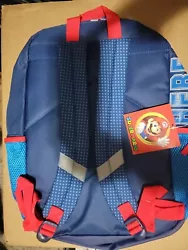 Nintendo Super Mario Bros. Kids Backpack Blue/Red.