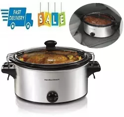 The spacious oval-shaped crock allows it to easily accommodate a chicken up to 6 lb. or a roast up to 4 lb. With full...