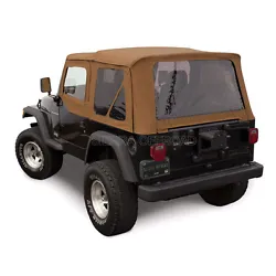 1997-2002 Jeep Wrangler TJ Soft Top with Upper Doors. You get all new fabric with new tinted windows on the Top and...