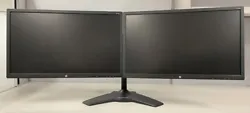 Enhance your productivity with this set of Dual HP 24uH LED Monitors. With a maximum resolution of 1920 x 1080 at 60...