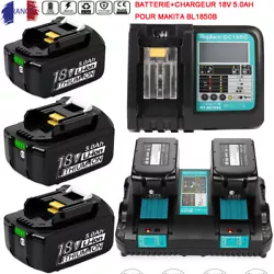 Pour batterie doutil Li-ion Makita 14.4V-18V LXT. Pour Makita BL1815, BL1830, BL1835, LXT400, 194204-5, 194205-3,...