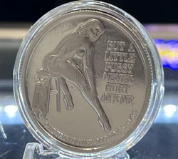 Add some ferocity to your silver collection with the Big Cats Are Dangerous 1 oz .999 Silver Round Beautiful Lady...