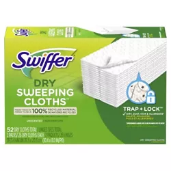Swiffer Sweeper Multi-Surface dry sweeping cloth refills have deep textured ridges that TRAP + LOCK dirt, dust, hair &...