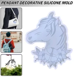 1 x Silicone Mould. Silicone horse jewelry resin epoxy keychain pendant mold. The finished mold not included. Material:...