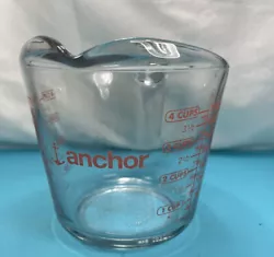 Vintage Anchor Hocking Measuring Cup, Glass, 4-Cup 0095.