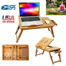 【Widely Used 】- It can be used as a laptop workstation,laptop table for bed,a childrens bed table, breakfast in bed...