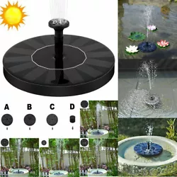 Solar Power Bird Bath Fountain Pump Upgrade 1.4W Solar Fountain with 4 Nozzle. SOLAR FOUNTAIN 1 Solar Fountain. Solar...