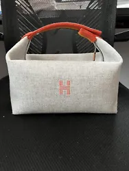 Hermes Bride A Brac Vanity Case Rocabar medium Gray Gris Travel Bag Wool 2022.