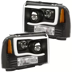 A pair of headlights (driver and passenger side). 2005-2007 Ford F-250 Super Duty. 2005-2007 Ford F-350 Super Duty....