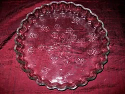 ~ Anchor Hocking Savannah embossed floral pie/quiche dish in clear glass. ~ Good used condition. ~ All of our...