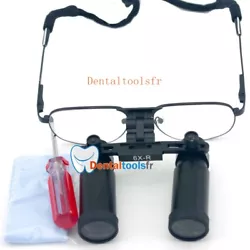 Ymarda 6.0X Lunettes Loupe binoculaire chirurgicale chirurgie dentaire médical. Lampe chirurgicale dentaire. Loupe...