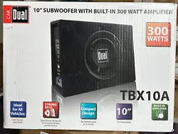 TBX10A unit with fuse. WOOFER MATERIAL. WOOFER QUANTITY. 10″ Shallow design subwoofer with grille. Amplifier Features...