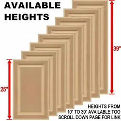 Tight corners and Formaldehyde Free. Premium Quality MDF Square Raised Panel Cabinet Doors. Your doors are sanded to a...