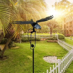 Flexible Owl Windmill: The Owl Garden Decor has flexible joints that allow it to sway with the wind even in a light...