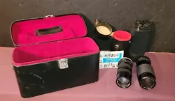 Lot Of Vintage Photography Equip Camera Lenses Parts.  Nice cosmetic pre owned condition. Lenses are untested and are...