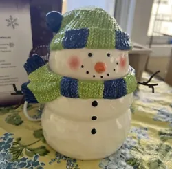 Scentsy Snowman Wax Warmer Full Size RETIRED *NEW never used.