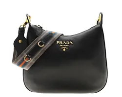 Prada Web Strap Hobo Shoulder Bag Black Leather New. Designer: Prada. Accessories Man. Shoes Woman. Jackets Woman....