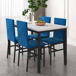 5 Piece Kitchen Dining Table and Chair Set, Dining Room Table.