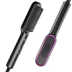 Combines Straightening Comb And Iron - TYMO RING is a 2 in 1 hair styling tool, combining hair straightener comb & flat...