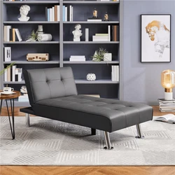 The strong structure can easily hold up to 617lb. Equipped with a folding contraption, the lounge back can be locked at...
