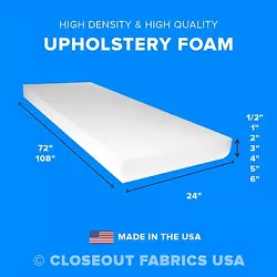 Density does not equal firmness. The higher the density, the higher the quality of foam. Our foam is rated at 1.8 lb...