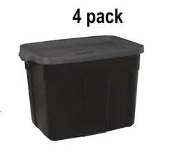 Durable polyethylene, rugged storage boxes can withstand harsh temperatures from hot to cold. Sturdy, built-in handles...