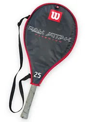 Wilson Rak Attack 25 Titanium High PowerTennis Racket with Case 3 7/8 / LOO ~ Excellent. Grip may need changing. Sold...